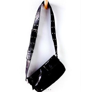 Free People Wade Leather Sling Black Patent Leather